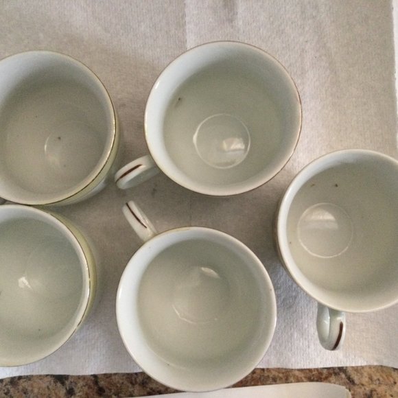 Set of 5 occupied Japan coffee tea cups mugs floral - Picture 4 of 7